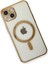 iPhone 13 Kılıf Magneticsafe Lazer Silikon - Gold 4