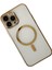 iPhone 14 Pro Kılıf Magneticsafe Lazer Silikon - Gold 3