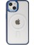 Apple iPhone 14 Kılıf Room Magneticsafe Silikon - Lacivert 2