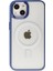 Apple iPhone 14 Kılıf Room Magneticsafe Silikon - Sierra Blue 2