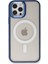 iPhone 12 Pro Max Kılıf Room Magneticsafe Silikon - Lacivert 2