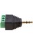 5x 3.5mm 3 Kutuplu Stereo Ses Vedio Erkek 3 Vidalı Terminal Dişi Dönüştürücü 5
