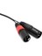 Çift 3 Pin Xlr Dik Açı 3.5mm Stereo Mikrofon Kablosu 20CM 5