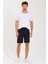 Erkek Reflektör Logo Regular Fit Cepli Spor Şort 5