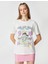 Slogan Baskılı Tişört Bisiklet Yaka Kısa Kollu 3