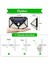 Hidz Solar Bahçe Aydınlatması Su Geçirmez Sensörlü (100 Led) 2