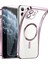 iPhone 11 Uyumlu Kılıf Kamera Lensi Korumalı Renkli Magsafe Elit Silikon Kare Kenarlı Kapak 1