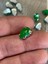 1 cm 2 mm Kristal Yaprak Yeşili Kasalı Dikme Damla Taş Boncuk (50 Adet) 1