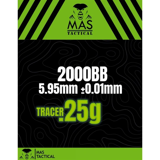 Mas Tactical Mastactical Bb Tracer 0.25GR Airsoft Mermisi