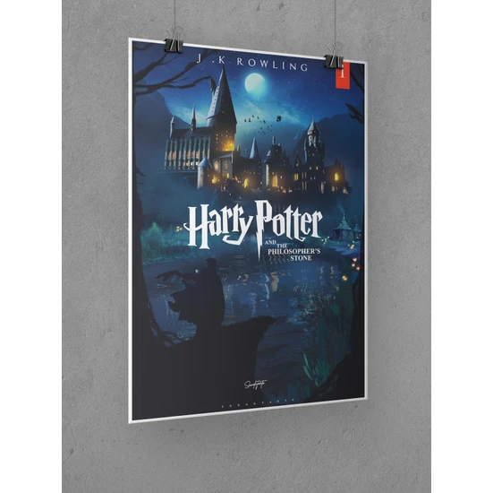 Harry Potter Poster 60X90CM Felsefe Taşı Afiş - Kalın Poster Kağıdı Dijital Baskı