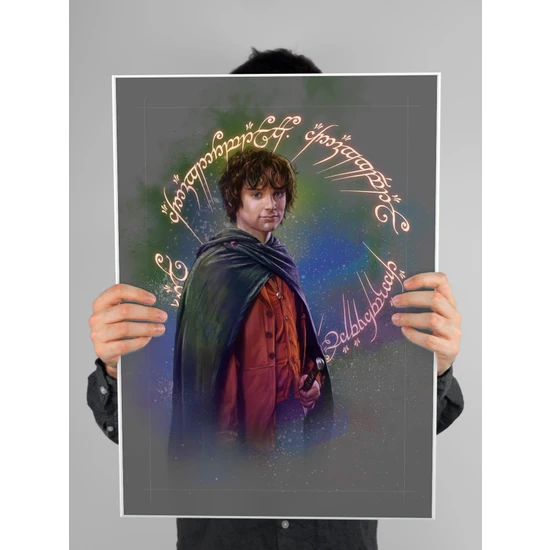 Yüzüklerin Efendisi Poster 60X90CM Frodo Afiş - Kalın Poster Kağıdı Dijital Baskı