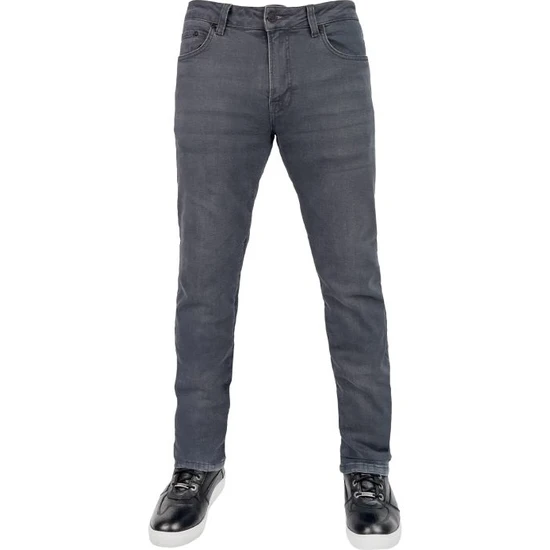 The Biker Jeans City PRO103 Grey Korumalı Motosiklet Kot Pantolonu Erkek