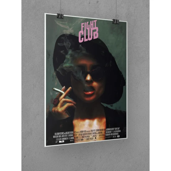 Fight Club Poster 40X60CM Dövüş Kulübü Afiş - Kalın Poster Kağıdı Dijital Baskı