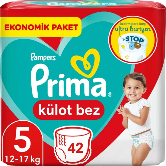 Prima Bebek Bezi Külot Bez 5 Numara 42 Adet Ekonomik Paket