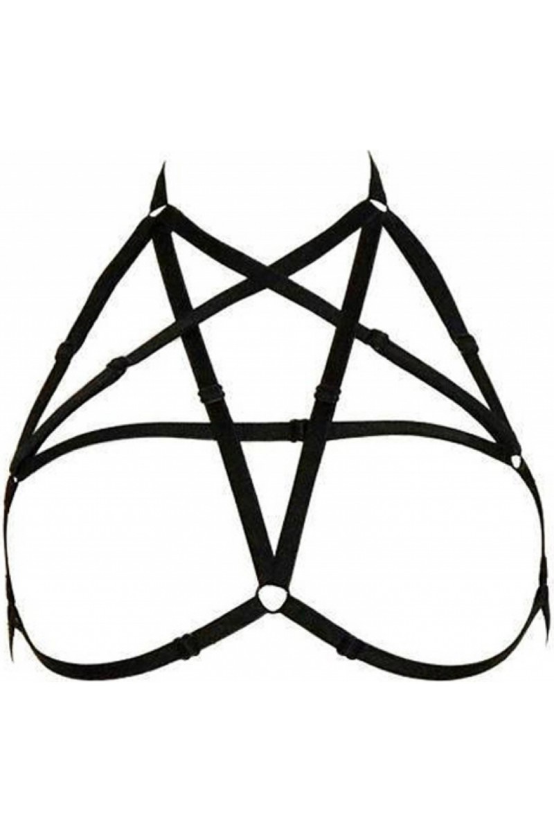 100100e Göğüs Bölgesi Şık Pentagram Harness - APFT170 görsel 5