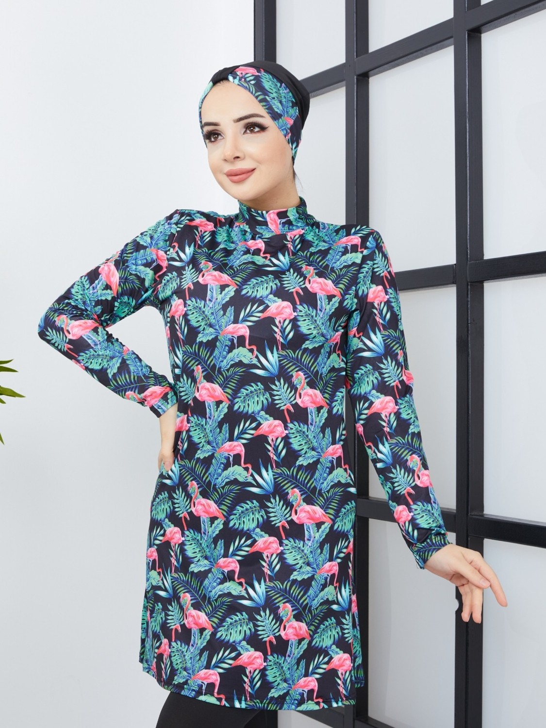 BLUECAT Blue Cats BLUECAT Tam Tesettür Kapalı Mayo görsel 3