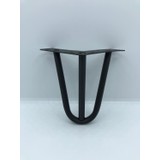 Karakoç Metal, 3mil 12*11*11 cm Siyah, Koltuk,dolap,baza, Mobilya Ayağı 4 Adet
