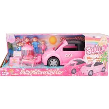 King Toys Sally Ailece Kampta ve Üstü Açılabilen Pembe Araba