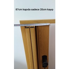 Erikmann Akordiyon Kapı 170 x 230 12 mm Meşe Camlı