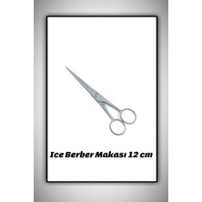 Ice Saç Makası 12 cm Paslanmaz Çelik + Palmiye Büyük Tarak Siyah 17 cm