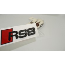 DK Tuning Audi Rs8 Bagaj Parlak Siyah Abs 3m 3D Yazı Logo Amblem Orjinal Ürün