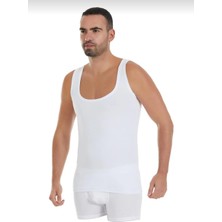Yıldız 330 Erkek Modal Derin Yaka Atlet Beyaz 3 Lü