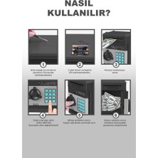 DEMPOWER Dp-95 Şifreli Elektronik Kumbara Siyah