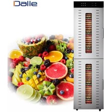 Dalle SS-48H Dijital 48 Tepsili Paslanmaz Çelik Gıda ve Meyve Kurutma Makinesi