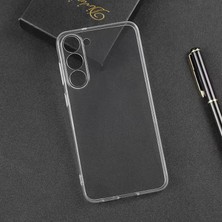 Case 4U Samsung Galaxy S23 Plus Uyumlu Kılıf Kamera Korumalı Yumuşak Şeffaf Ince Süper Silikon