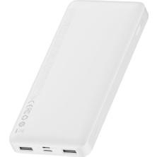 Baseus Bipow Overseas Edition Dijital Ekranlı 15W 10.000 Mah Powerbank Beyaz