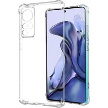 Kılıfmania Xiaomi Mi 12 Kapak Kamera Korumalı Şeffaf Airbag Antishock Köşe Korumalı Silikon Kılıf