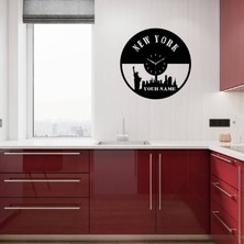 Hediyelikevi Kişiye Özel Isimli New York Temalı Duvar Saati