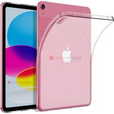 AktarMobile Apple iPad 10. Nesil 2022 10.9" Kılıf Şeffaf Silikon Tablet Kılıfı Esnek Tpu Kapak Arkası Buzlu