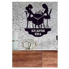 Hediyelikevi Kişiye Özel Manikür Temalı Dekoratif Ahşap Duvar Saati