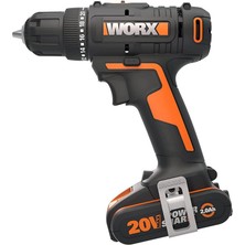 Worx WX100 20V/2.0AH. Li-Ion Tek Akülü Profesyonel Şarjlı Matkap