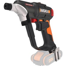 Worx WX177.9 20V Döner Kafa ve Çift Mandrenli Profesyonel Kömürsüz Şarjlı Matkap ve 6 Parça Uç (Akü Dahil Değildir)