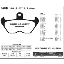 Nissin Bmw R 1100 Gs 93-99 Ebc Ön Fren Balatası