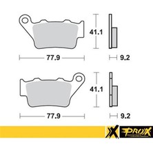 Nissin Ktm Exc 94-03 Prox Arka Fren Balatası