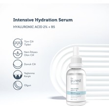The Purest Solutions, Yoğun Nemlendirme ve Dolgunlaştırıcı etkili, Yenileyici Cilt Bakım Serumu 30 ml (Hyaluronic Acid %2 + B5)