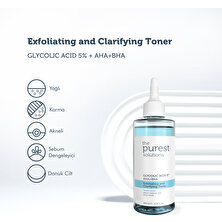 The Purest Solutions, Canlandırıcı ve Gözenek Sıkılaştırıcı Tüm Ciltler için Glikolik Asit Tonik 200 ml