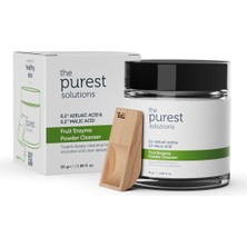 The Purest Solutions,  Arındırıcı ve Canlandırıcı Tüm ciltler için  Meyve Asitleri İçeren Toz Temizleyici 55 Gr (%0,2 Azelaik Asit & Malik Asit)