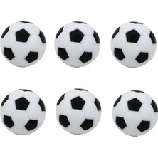 ST Decor 6 Paket Masa Futbol Futbolu Yedek Mini Futbol Top 32MM Siyah (Yurt Dışından)