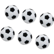 ST Decor 6 Paket Masa Futbol Futbolu Yedek Mini Futbol Top 32MM Siyah (Yurt Dışından)