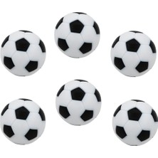 ST Decor 6 Paket Masa Futbol Futbolu Yedek Mini Futbol Top 32MM Siyah (Yurt Dışından)