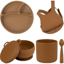 Oioi Silikon Beslenme Seti 5 Parça Önlüklü