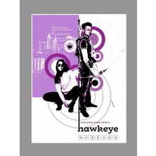 Saturndesign Hawkeye Poster 45X60CM Afiş - Kalın Poster Kağıdı Dijital Baskı