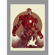 Iron Man Poster 45X60CM Demir Adam Afiş - Kalın Poster Kağıdı Dijital Baskı