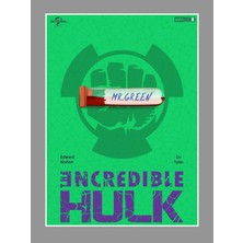 Saturndesign Hulk Poster 45X60CM Yeşil Dev Afiş - Kalın Poster Kağıdı Dijital Baskı