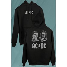 Kendim Seçtim Nikola Tesla Büyüktür Edison Doğru Ac Dc Akım Ön ve Arka Baskılı Sweatshirt Kapüşonlu Hoodie