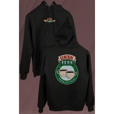 Kendim Seçtim Central Perk Making Friends Logo Ön ve Arka Baskılı Sweatshirt Kapüşonlu Hoodie